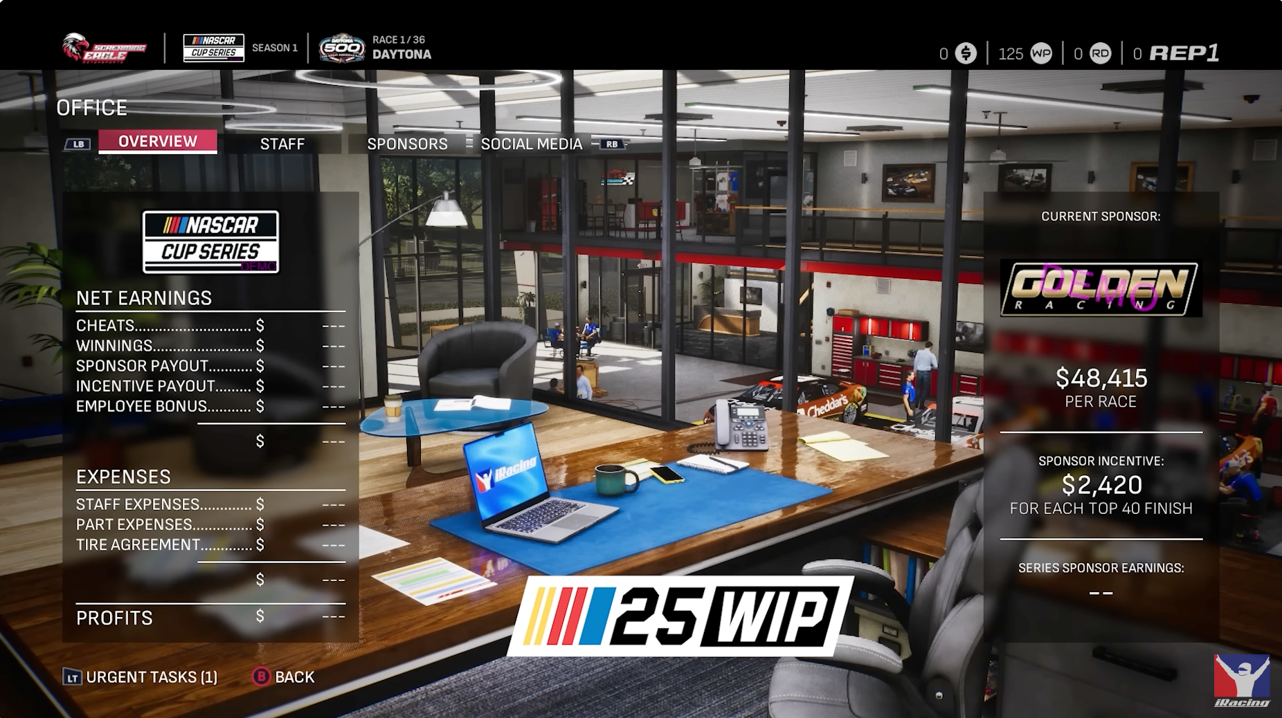 Iracing揭示了NASCAR 25職業模式的詳細信息